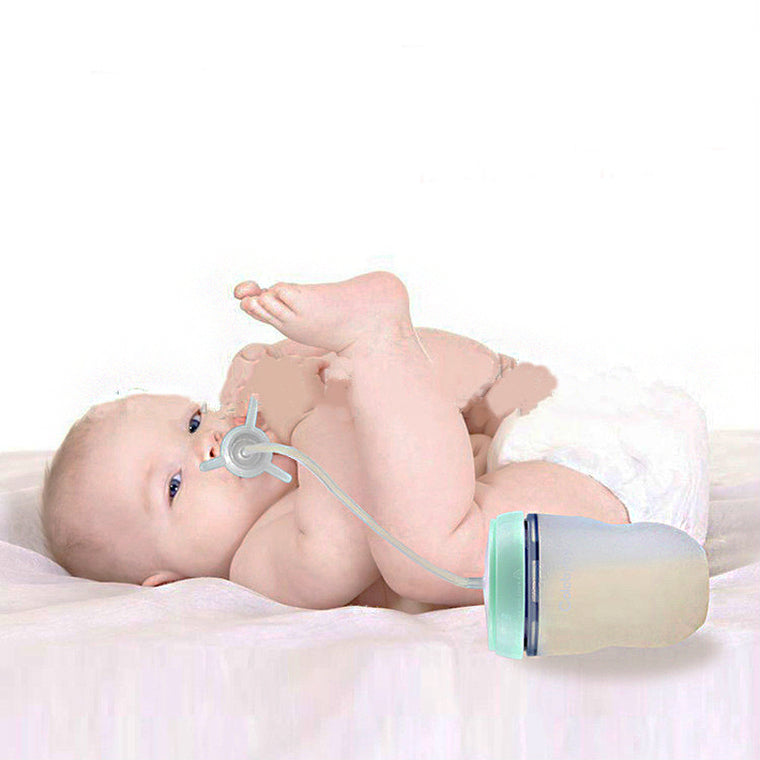 Water Straw Feeding Bottle Hands-free bottle