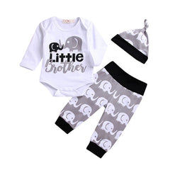Baby Boys clothes Set 3Pcs Bow Tie