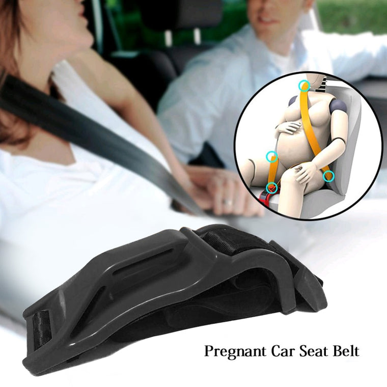 Pregnant Woman Driving Safe Belt